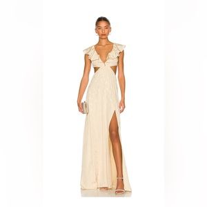 Tularosa / Collette Gown in Khaki
